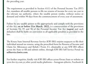 Kwara State Internal Revenue Service
